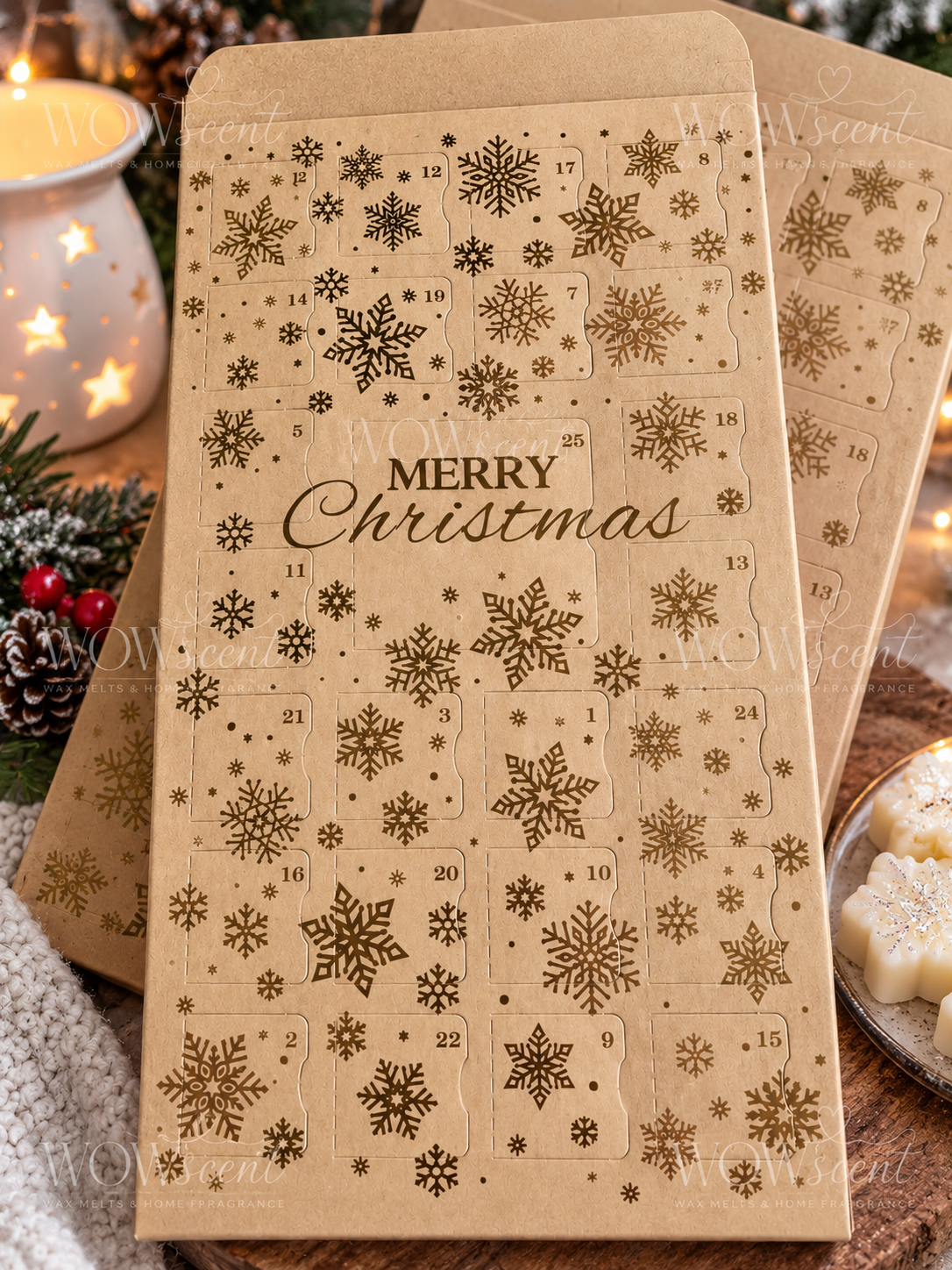Christmas Wax Melt Advent Calendar – 25 Mixed Fragrance Melts | WOWscent