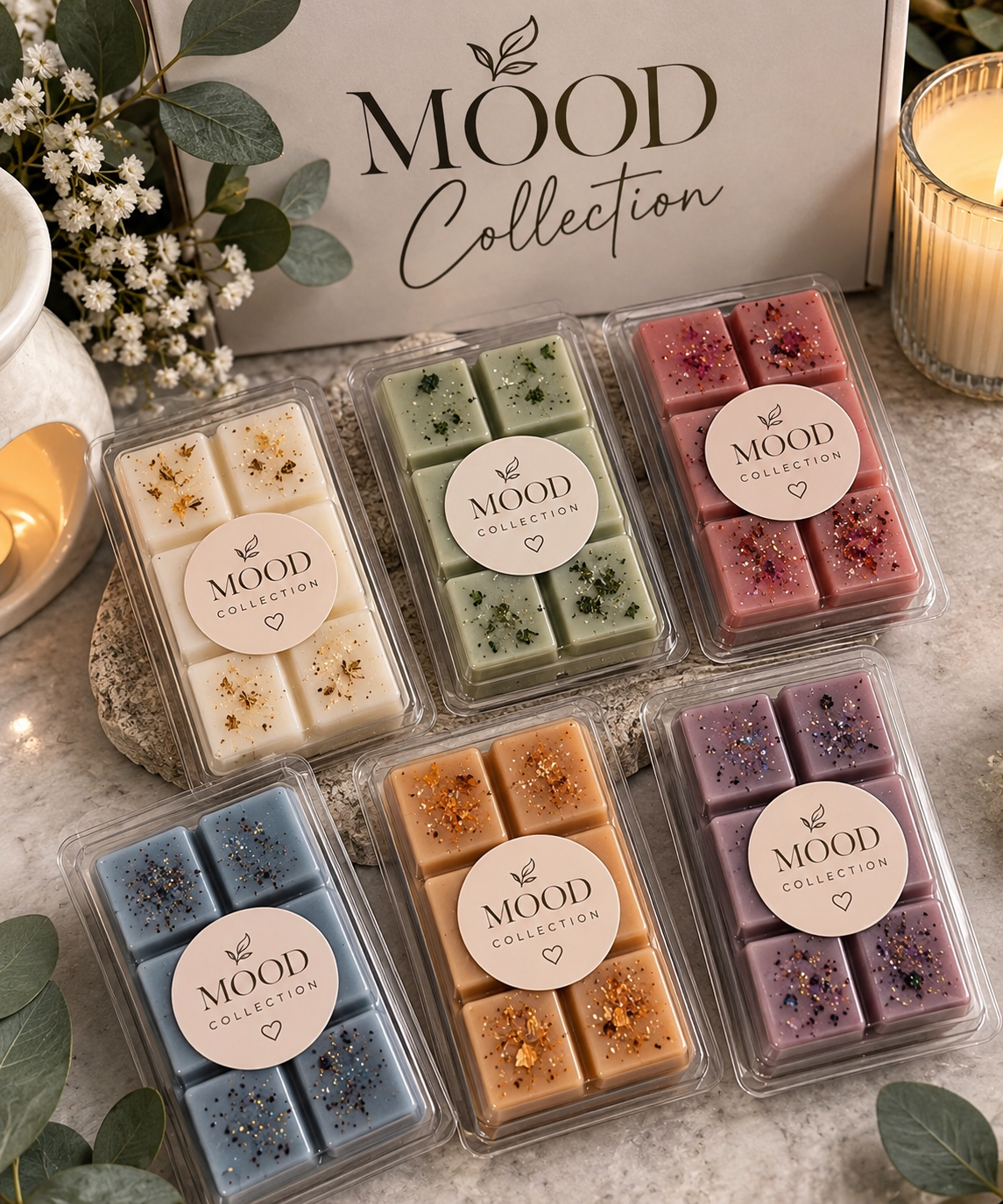 Mood Collection Wax Melts | Relaxing & Uplifting Home Fragrance | WOW Scent