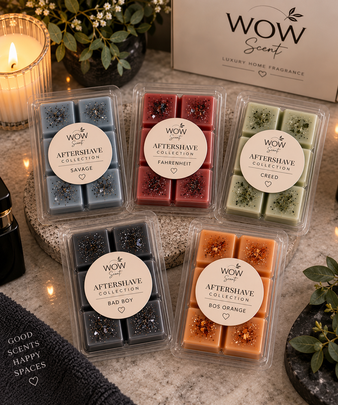 Aftershave Inspired Wax Melts | Luxury Home Fragrance | WOW Scent