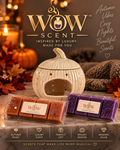Autumn Wax Melt Burner Gift Set | Pumpkin Burner & 2 WOW Scent Wax Melts