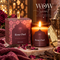Rose Oud Scented Candle | Arabian Nights Collection | WOWscent